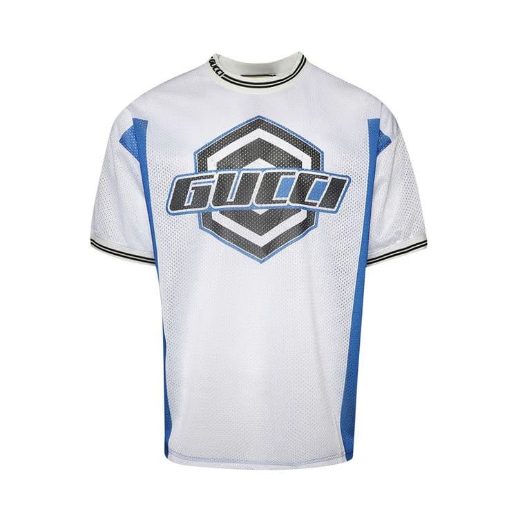 Gucci Emblem T-Shirt White/Blue