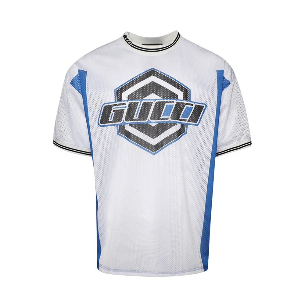 Gucci Emblem T-Shirt White/Blue