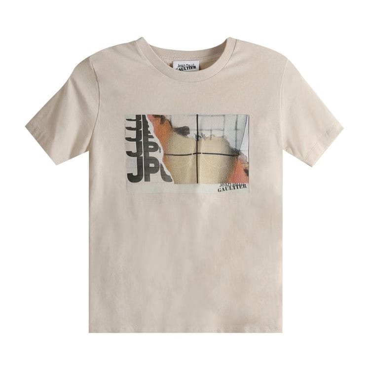 Jean Paul Gaultier Baby T-Shirt Light Beige/Orange/White
