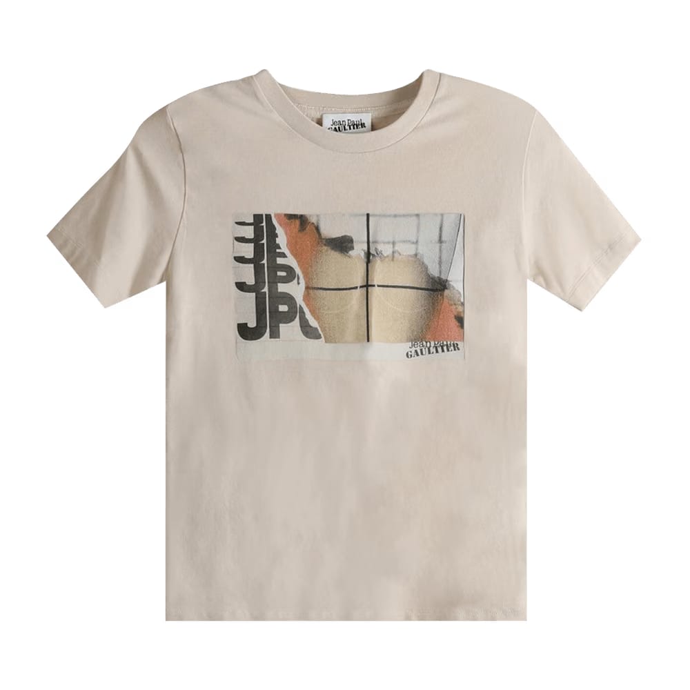 Jean Paul Gaultier Baby T-Shirt Light Beige/Orange/White