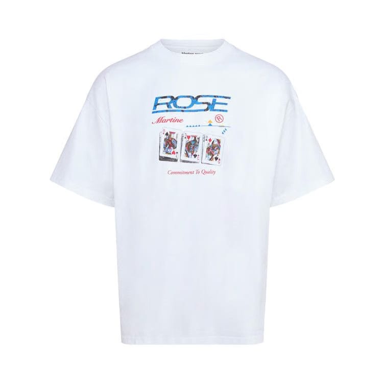 Martine Rose Oversized Shorts-Sleeve T-Shirt White
