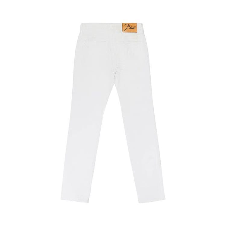 Rhude Denim Straight-Fit Jeans White