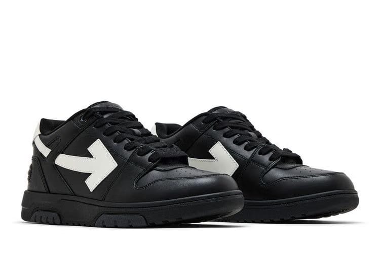 OFF-WHITE Out Of Office OOO Low Tops Black White (2025)
