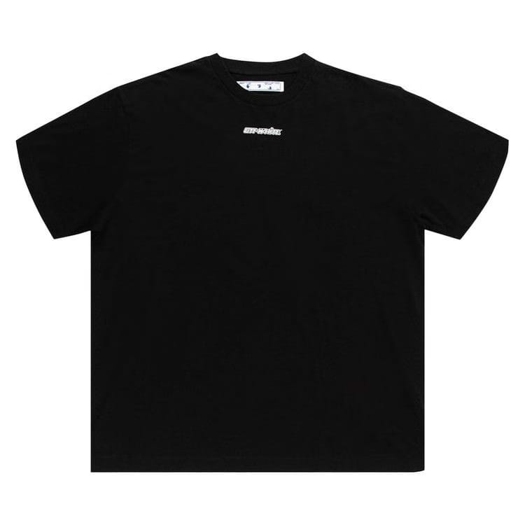 Off-White Marker Shorts-Sleeve Over T-Shirt Black/Blue