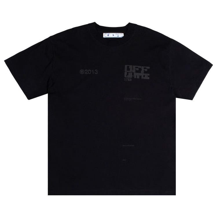 Off-White Tech Marker Shorts-Sleeve Over T-Shirt Black/White