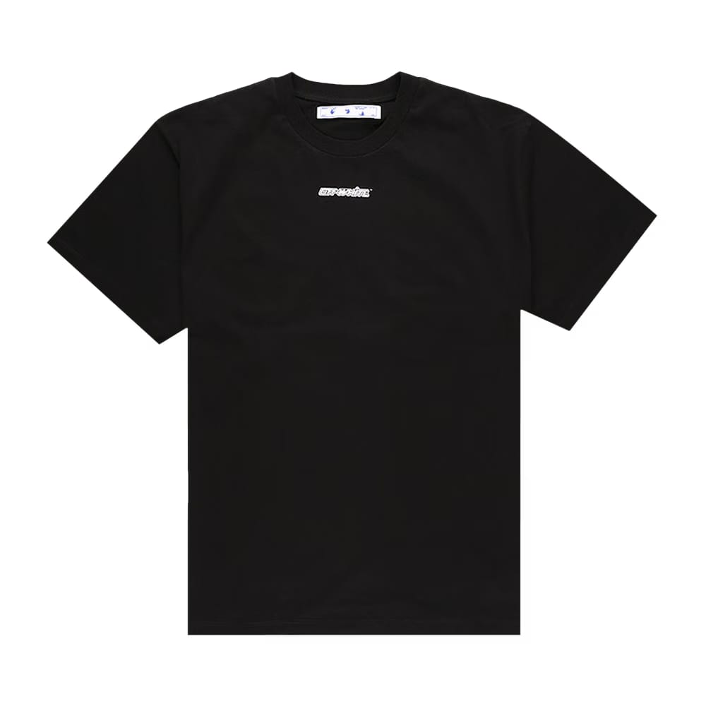 Off-White Marker Shorts-Sleeve Over T-Shirt Black/Red