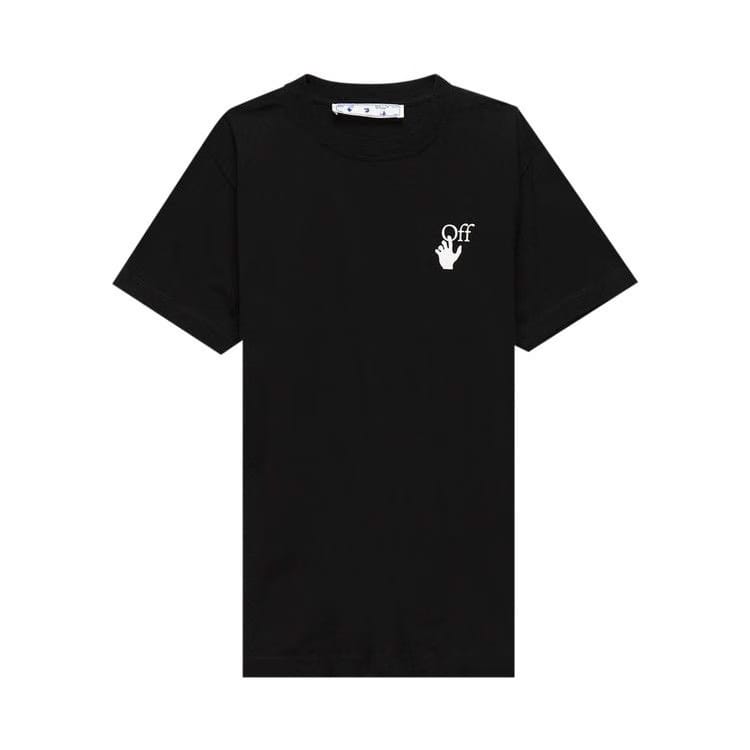 Off-White Marker Shorts-Sleeve Slim T-Shirt Black/Fuchsia