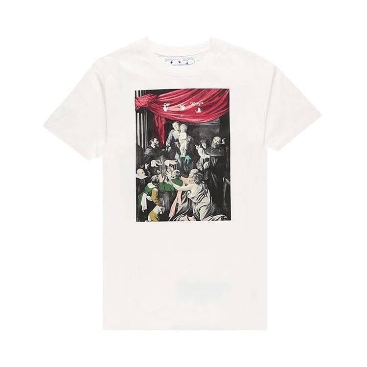 Off-White Caravaggio Paint Slim T-Shirt White/Black