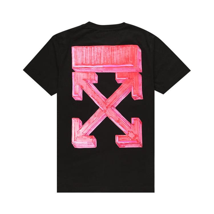 Off-White Marker Slim T-Shirt Black/Red
