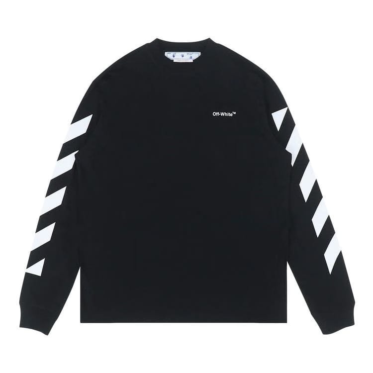 Off-White Diag Helvetica Skate Long-Sleeve T-Shirt Black/White