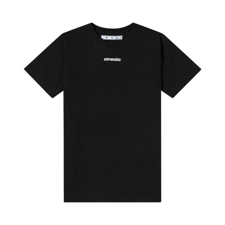 Off-White Marker Shorts-Sleeve Slim T-Shirt Black/Blue