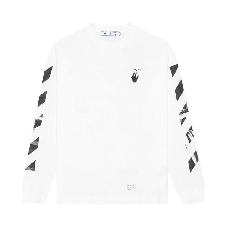 Off-White Caravaggio Arrow Long-Sleeve Skate T-Shirt White/Black