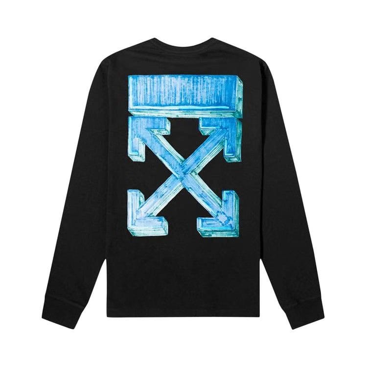 Off-White Marker Long-Sleeve T-Shirt Black/Blue