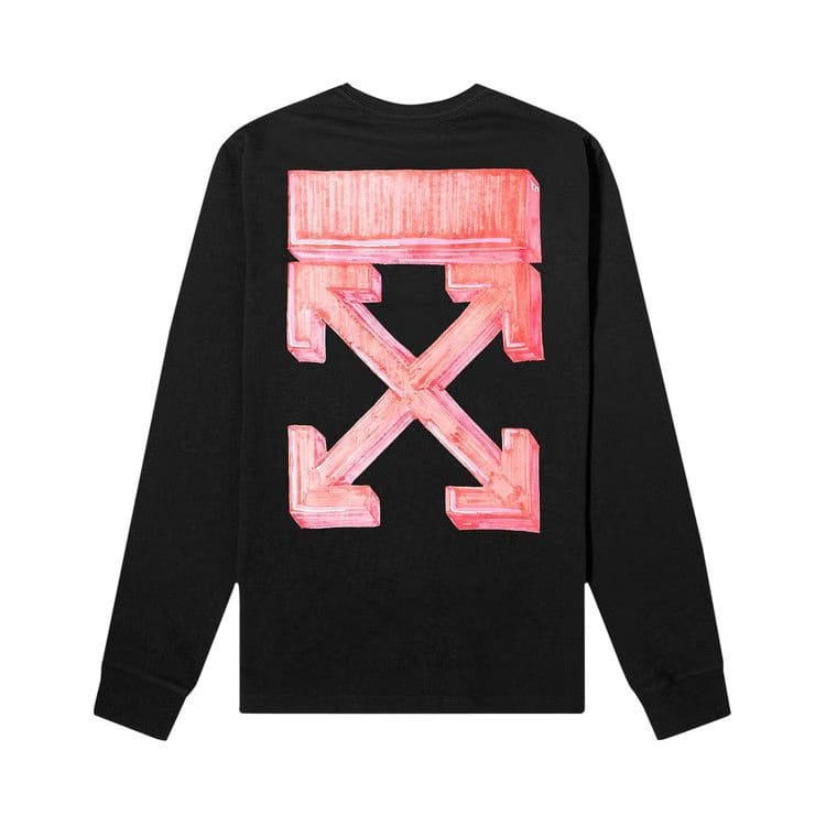 Off-White Marker Long-Sleeve T-Shirt Black/Red