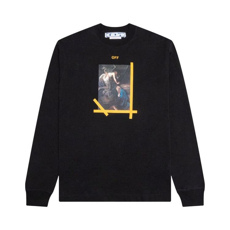Off-White Arrow Caravaggio Ann Skate Long-Sleeve T-Shirt Black/White