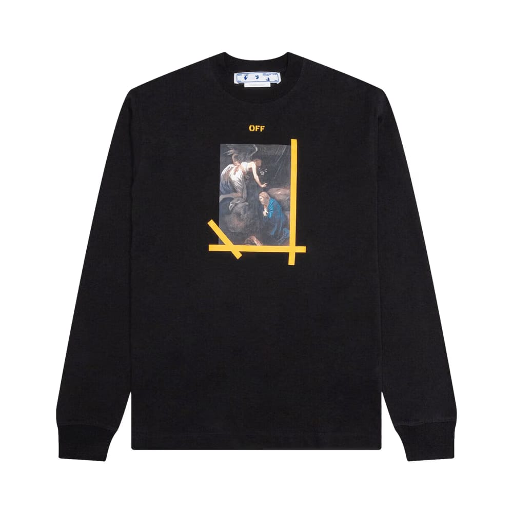 Off-White Arrow Caravaggio Ann Skate Long-Sleeve T-Shirt Black/White