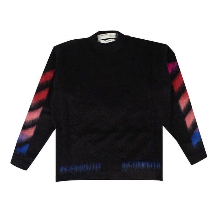 Off-White Diag Brushed Knitwear Black