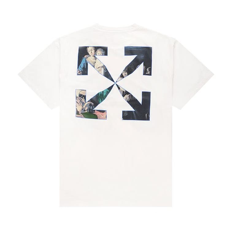 Off-White Caravaggio Painting Shorts-Sleeve Over T-Shirt White/Black