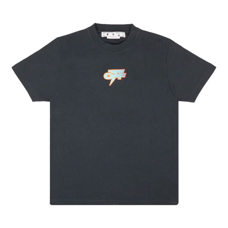 Off-White Degrade Thunder Slim Shorts-Sleeve T-Shirt Outerspace