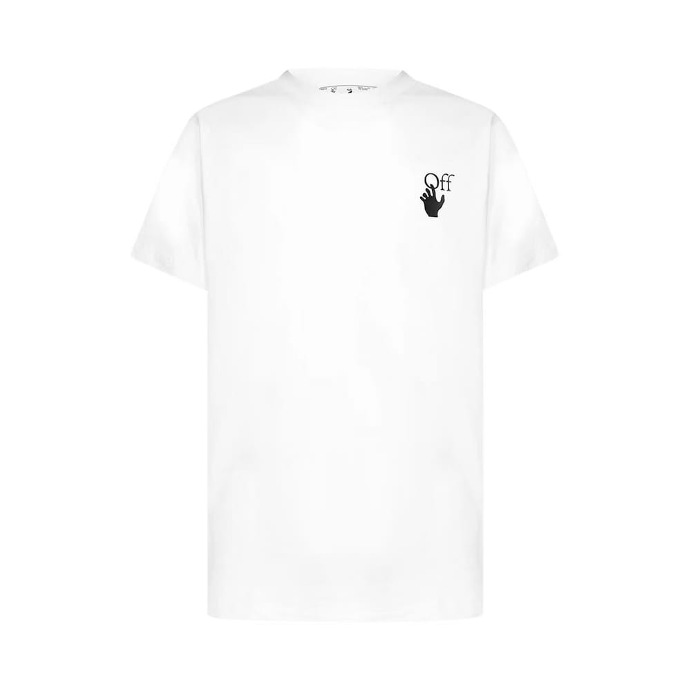 Off-White Degrade Arrow Shorts-Sleeve Slim T-Shirt Black/Multicolor