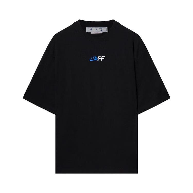 Off-White Exact Opp Over Skate Shorts-Sleeve T-Shirt Black/White