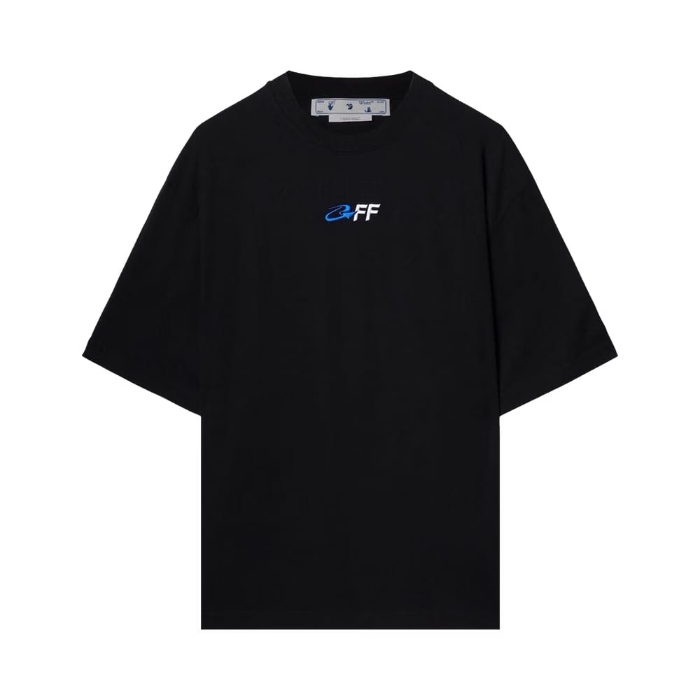Off-White Exact Opp Over Skate Shorts-Sleeve T-Shirt Black/White