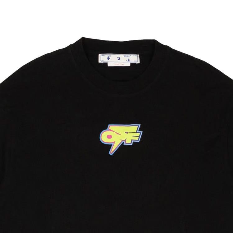 Off-White Degrade Thunder Over Skate Shorts-Sleeve T-Shirt Black/Green