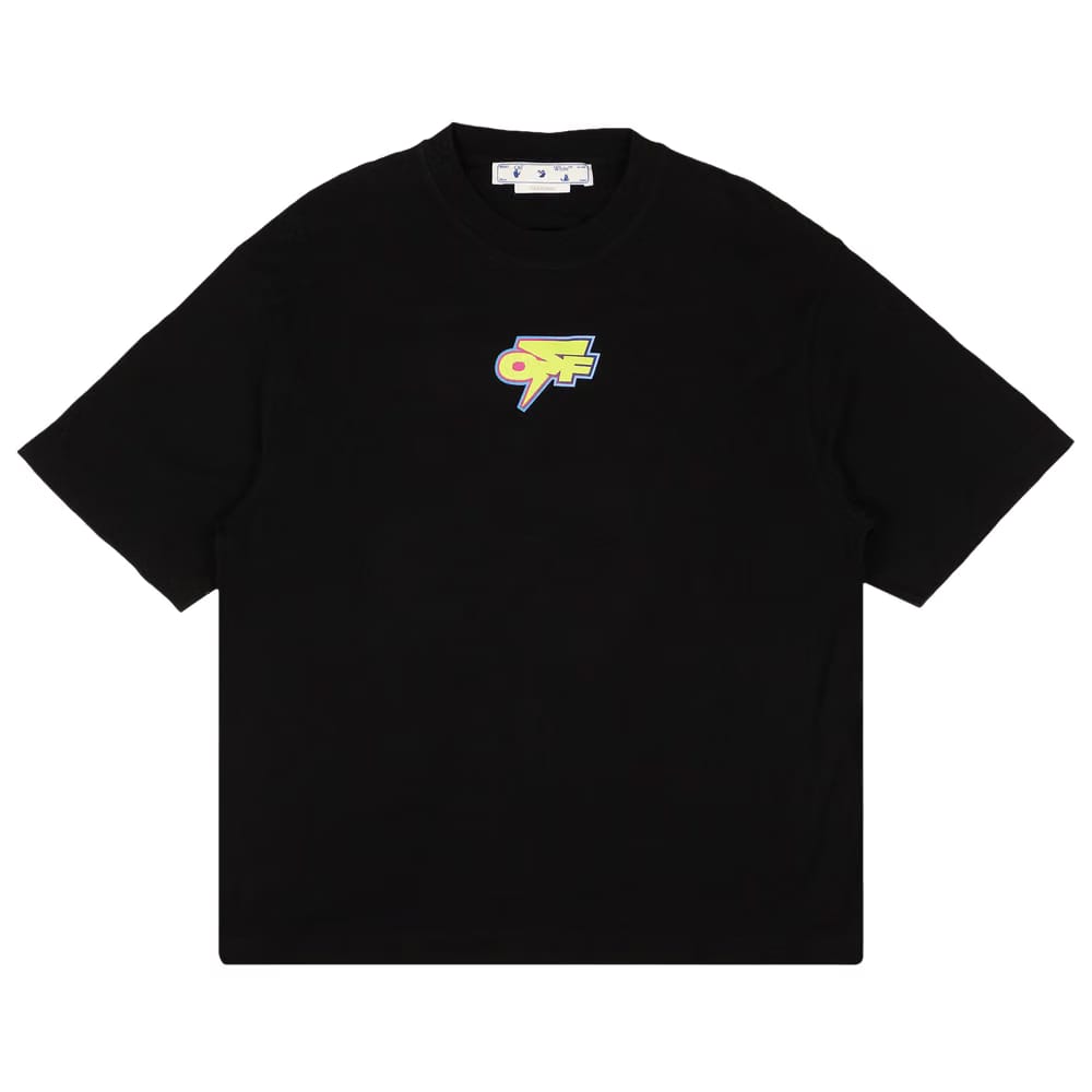 Off-White Degrade Thunder Over Skate Shorts-Sleeve T-Shirt Black/Green