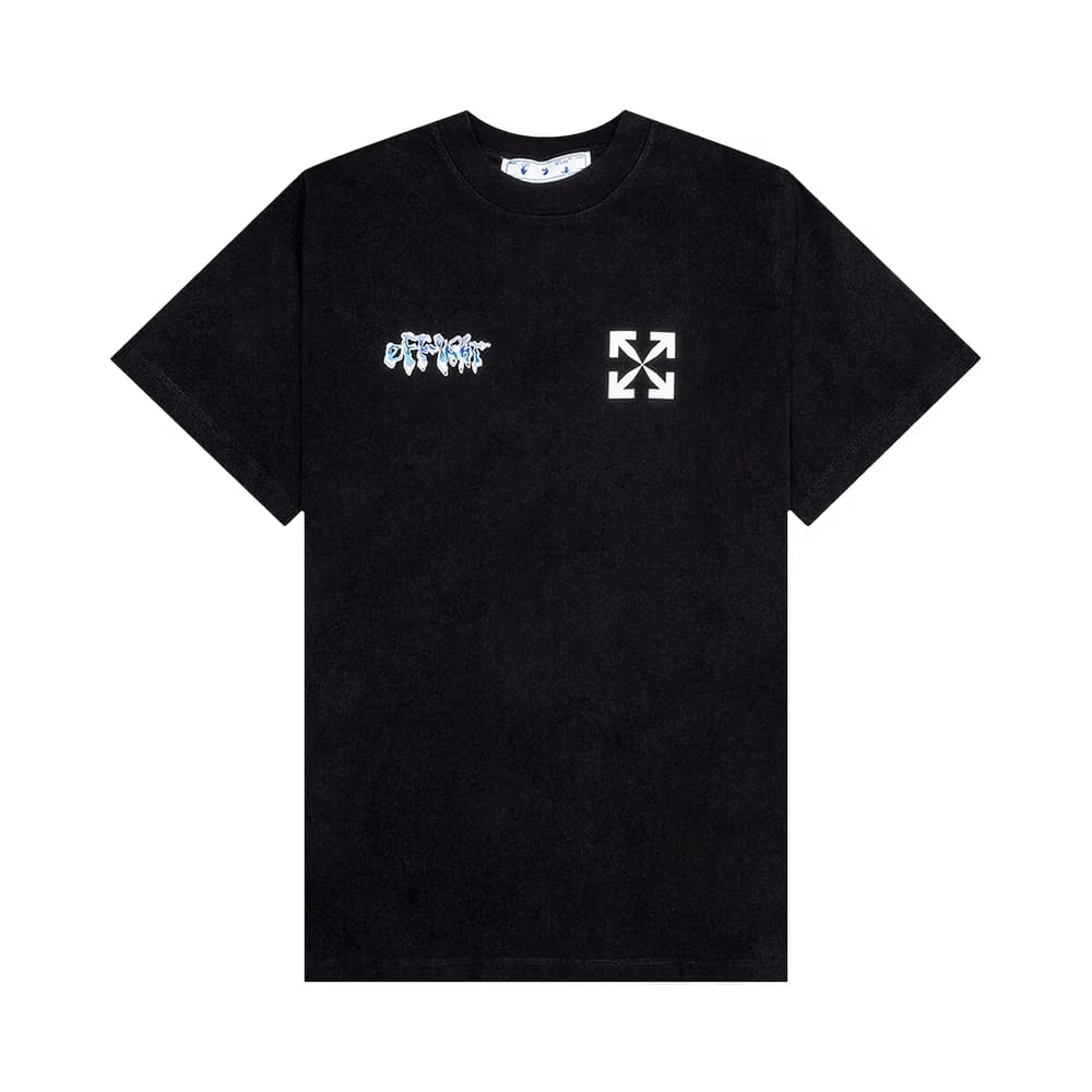 Off-White 90's Liquid Slim Short-Sleeve Tee Black/White
