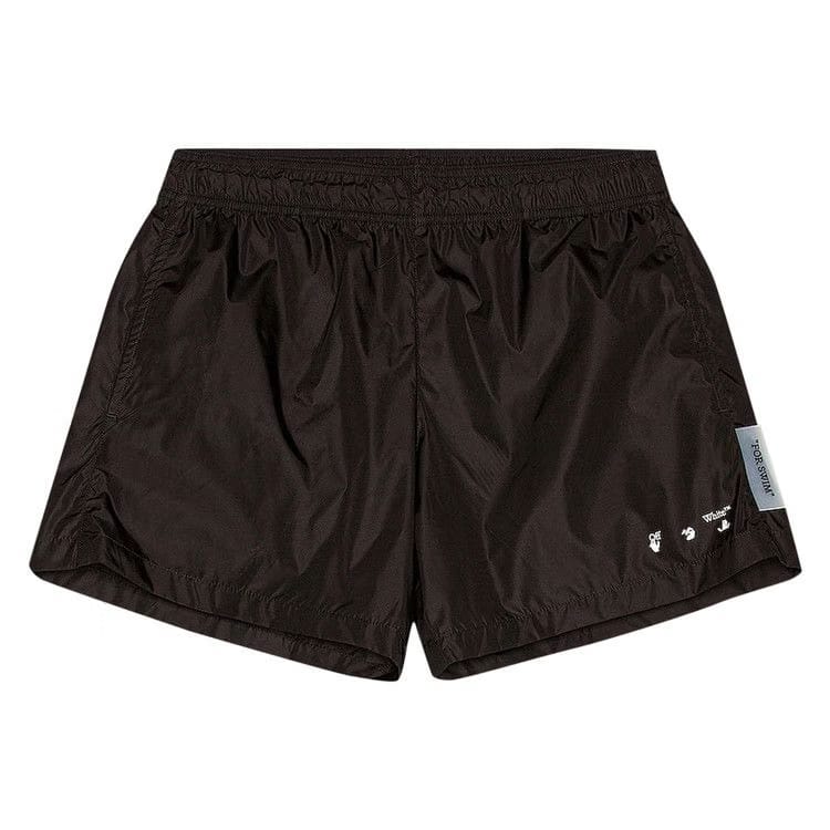 Off-White Logo Swimshorts Black/White