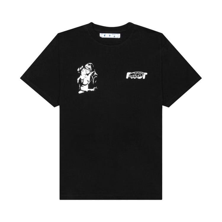 Off-White Kiss 21 Shorts-Sleeve Over T-Shirt Black/White