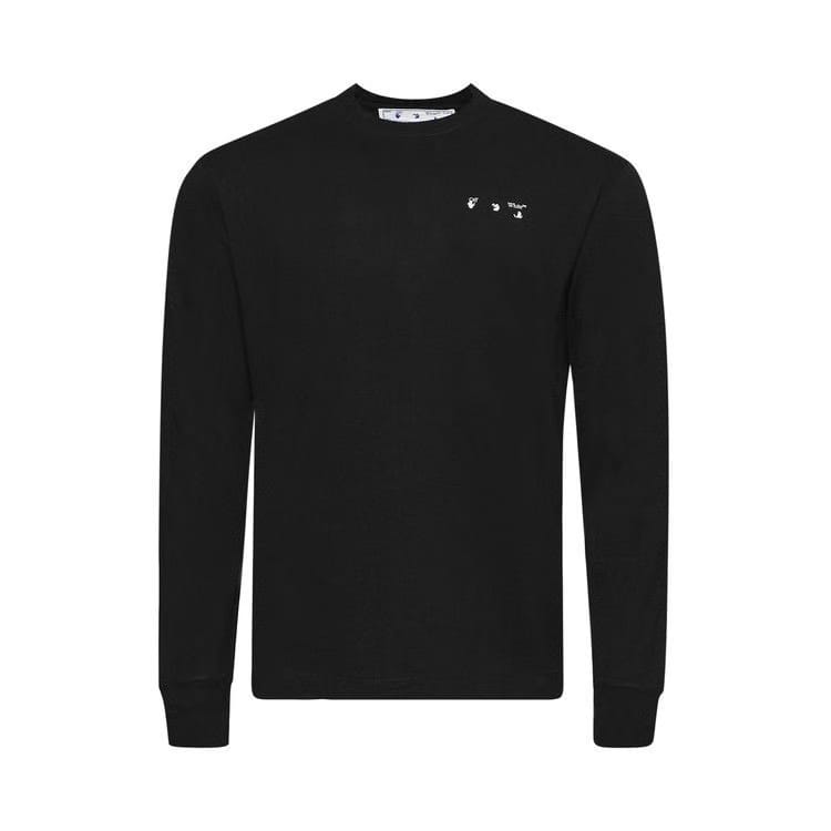 Off-White Caravag Paint Skate Long-Sleeve T-Shirt Black