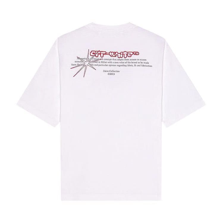 Off-White Mirko Artist Shorts-Sleeve Skate T-Shirt White/Black