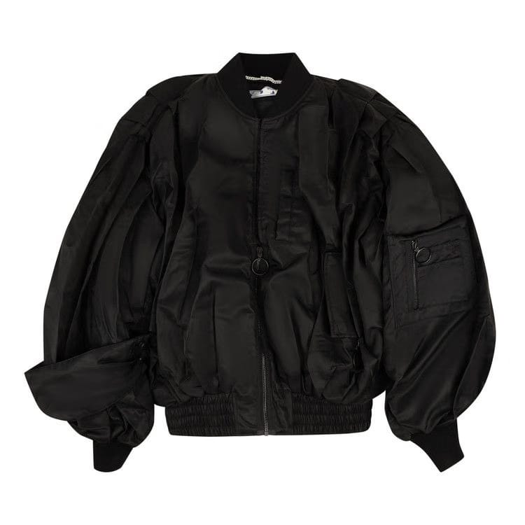 Off-White Pascal Print Pivot Bomber Black