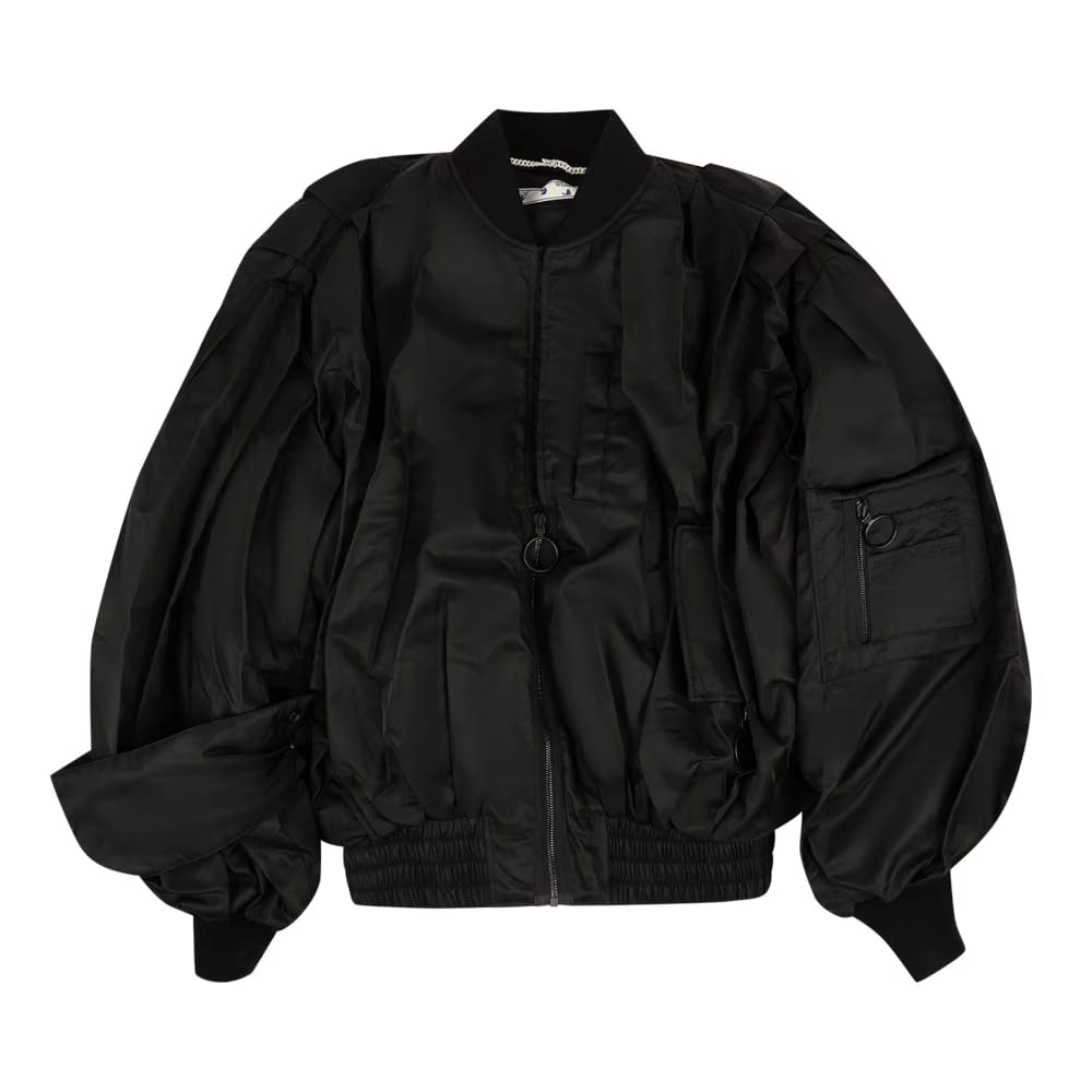 Off-White Pascal Print Pivot Bomber Black