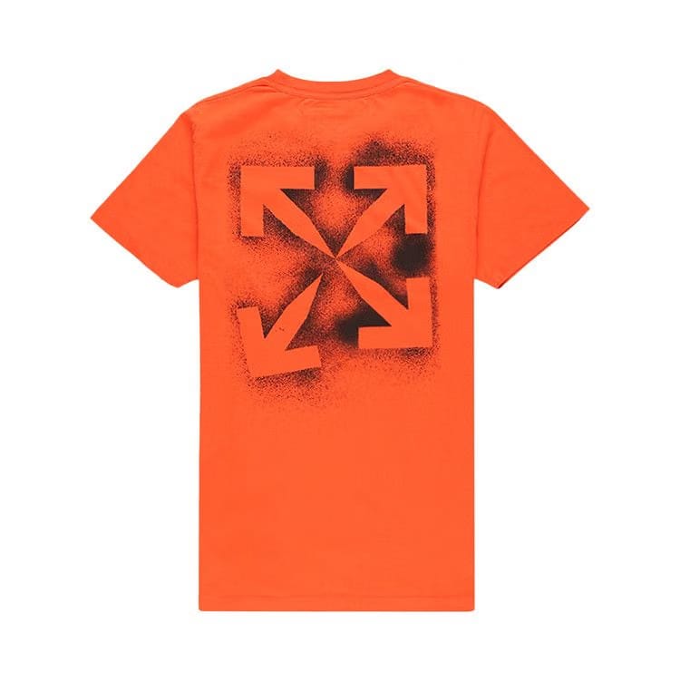 Off-White Stencil Slim T-Shirt Orange/Black