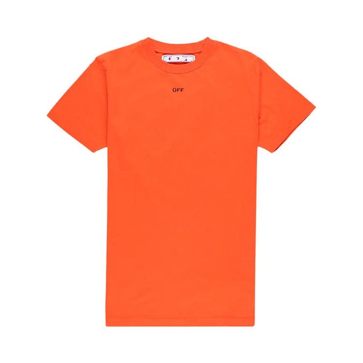 Off-White Stencil Slim T-Shirt Orange/Black