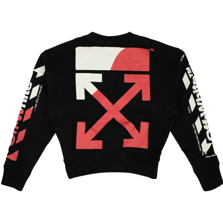 Off-White Split Crewneck Sweatshirt Black