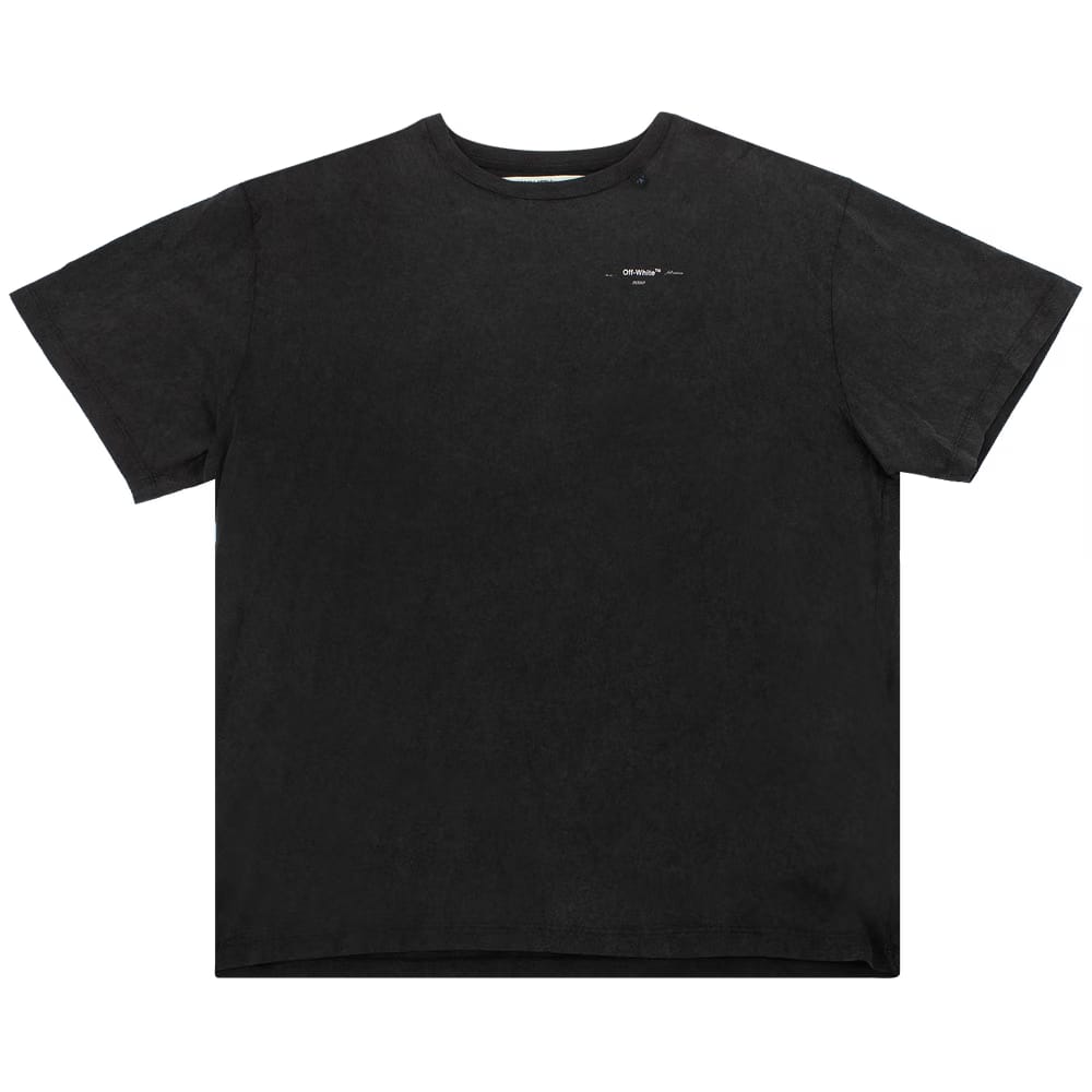Off-White Abstract Arrows Shorts Sleeve Over T-Shirt Black / White
