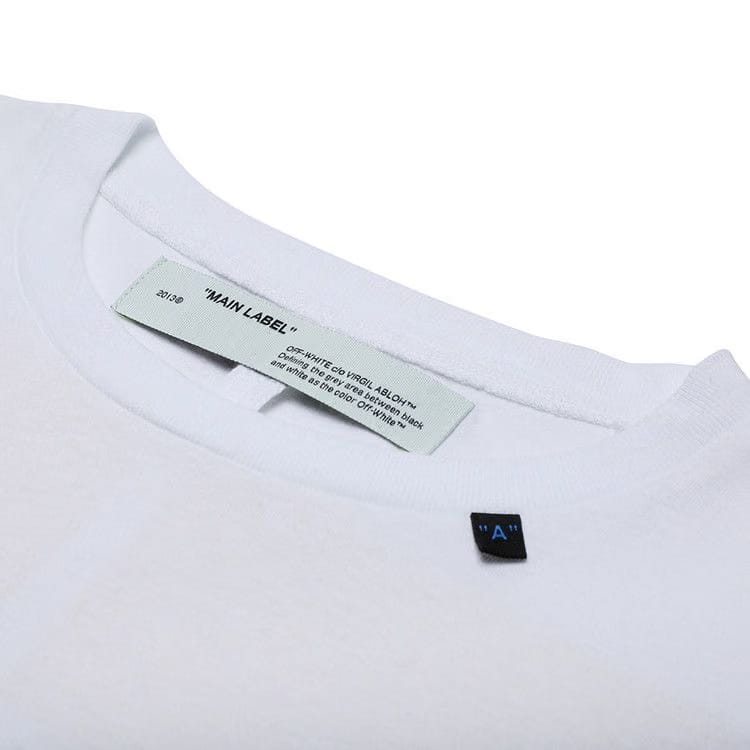 Off-White Acrylic Arrows Shorts Sleeve Over T-Shirt White