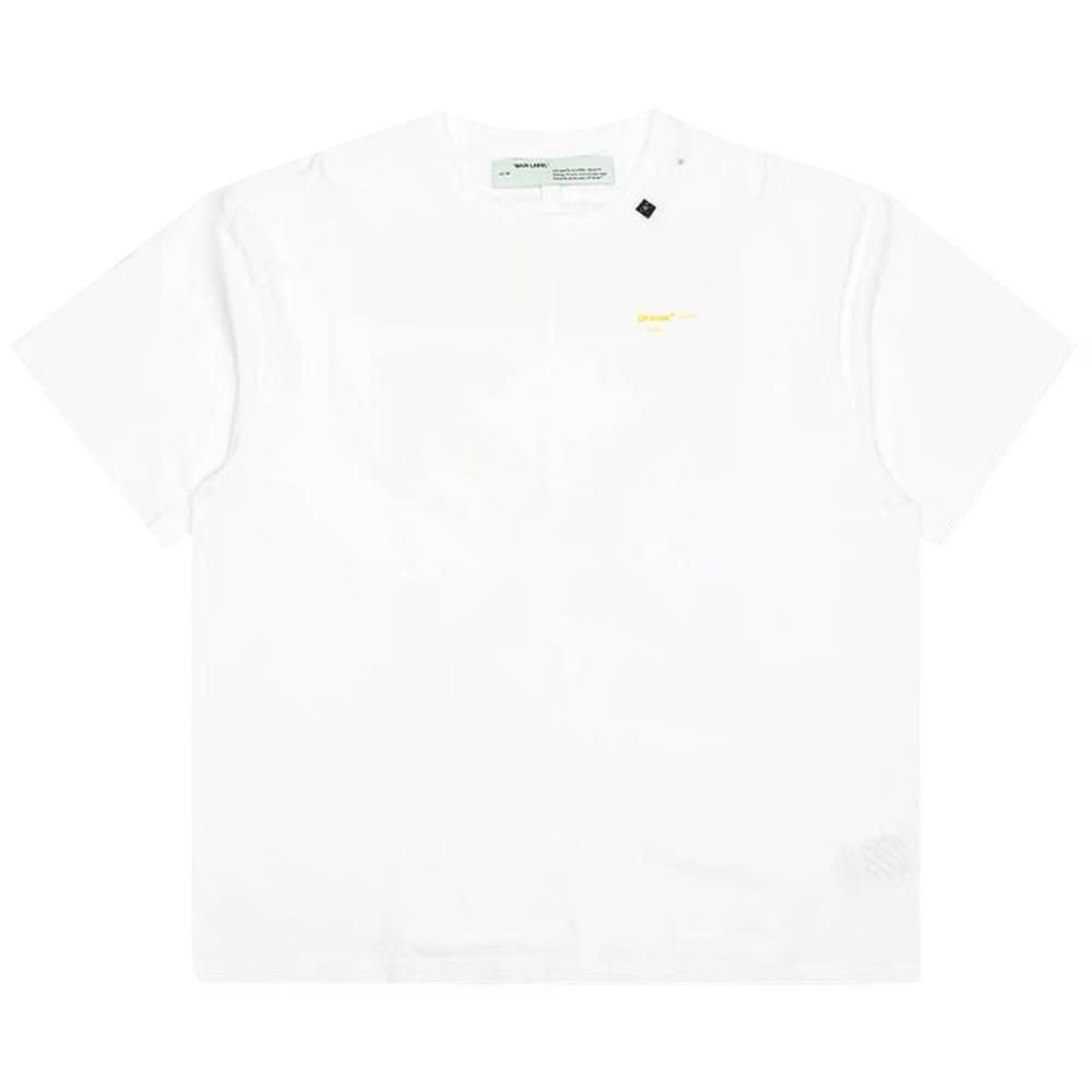 Off-White Acrylic Arrows Shorts Sleeve Over T-Shirt White