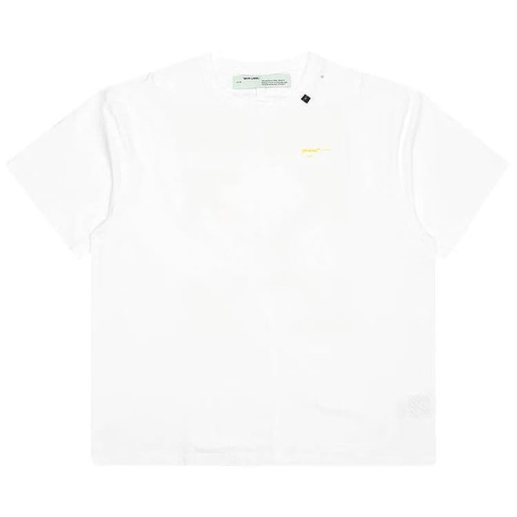 Off-White Acrylic Arrows Shorts Sleeve Over T-Shirt White