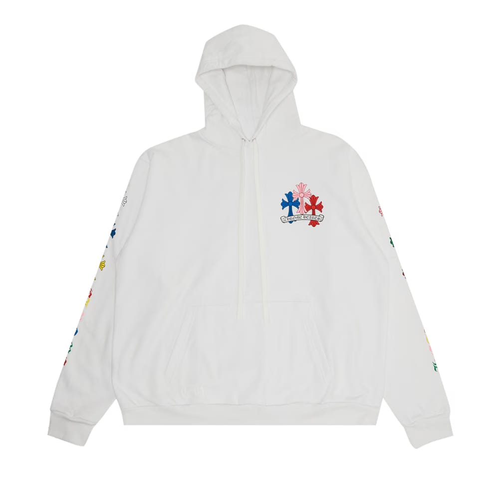 Chrome Hearts Cross Hoodie White/Multicolor