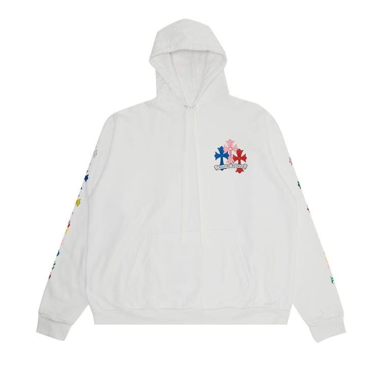 Chrome Hearts Cross Hoodie White/Multicolor