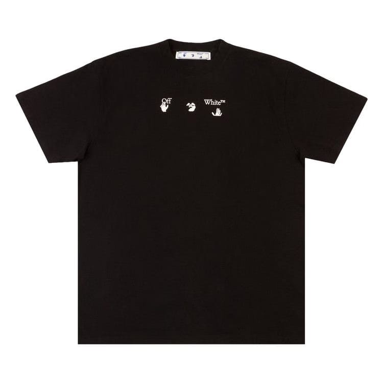 Off-White Peace Worldwide Shorts-Sleeve Slim T-Shirt Black/Green