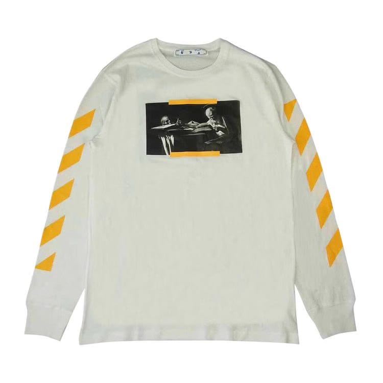 Off-White Caravaggio Painting Print Long-Sleeve T-Shirt White/Yellow