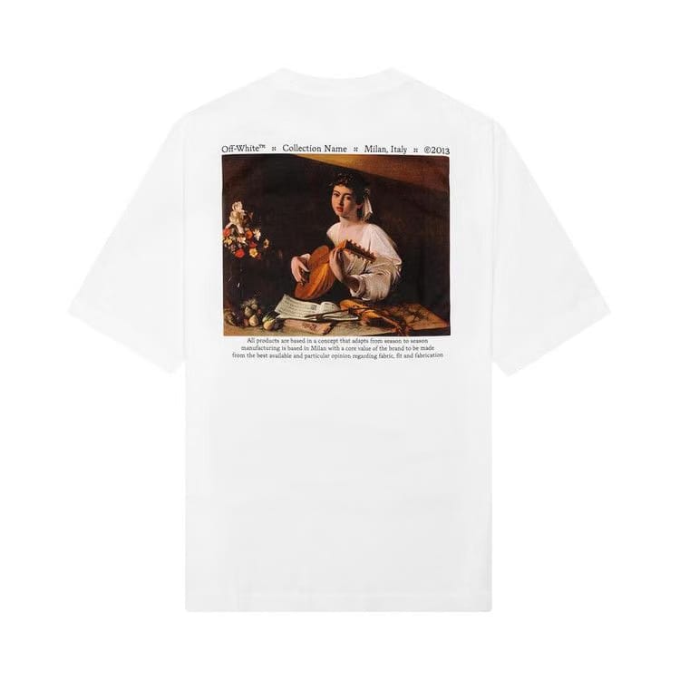 Off-White Caravaggio Shorts-Sleeve T-Shirt White/Multi