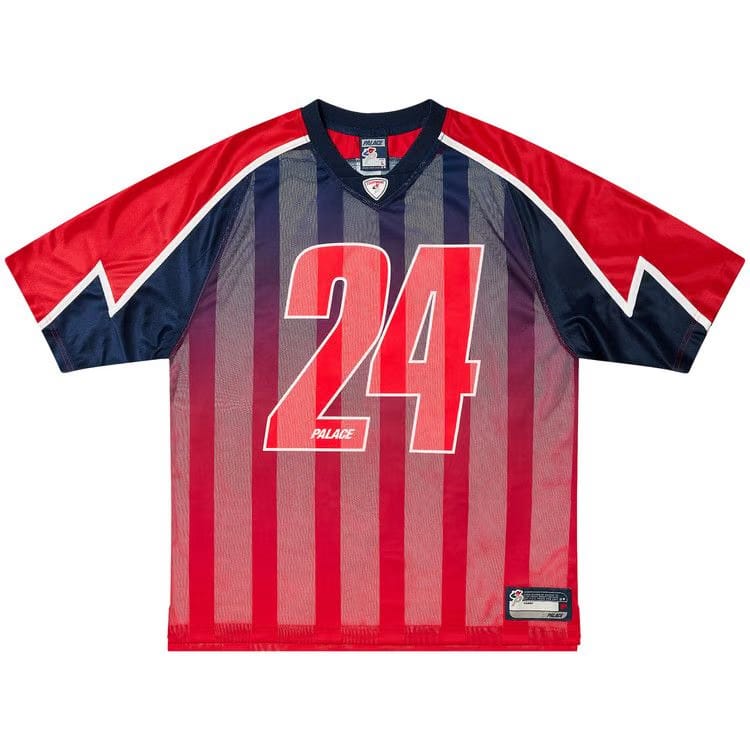 Palace Meshy Stripe Jersey Red/Navy