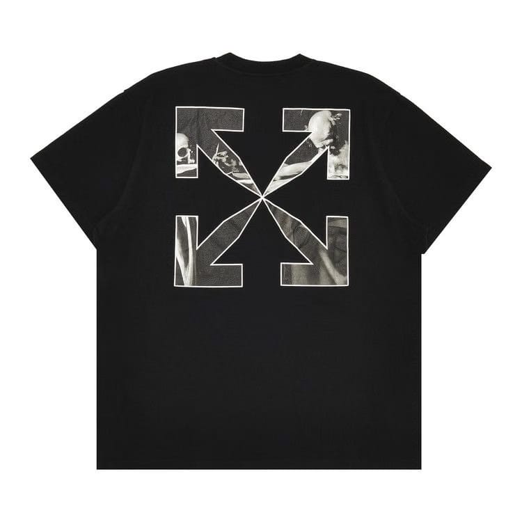 Off-White Caravag Arrow Over Short-Sleeve Tee Black
