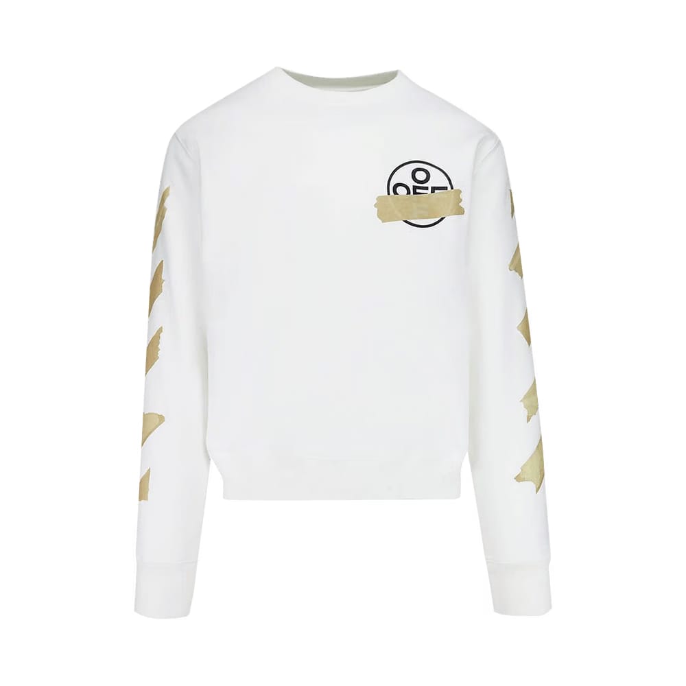 Off-White Tape Arrows Slim Crewneck White/Beige